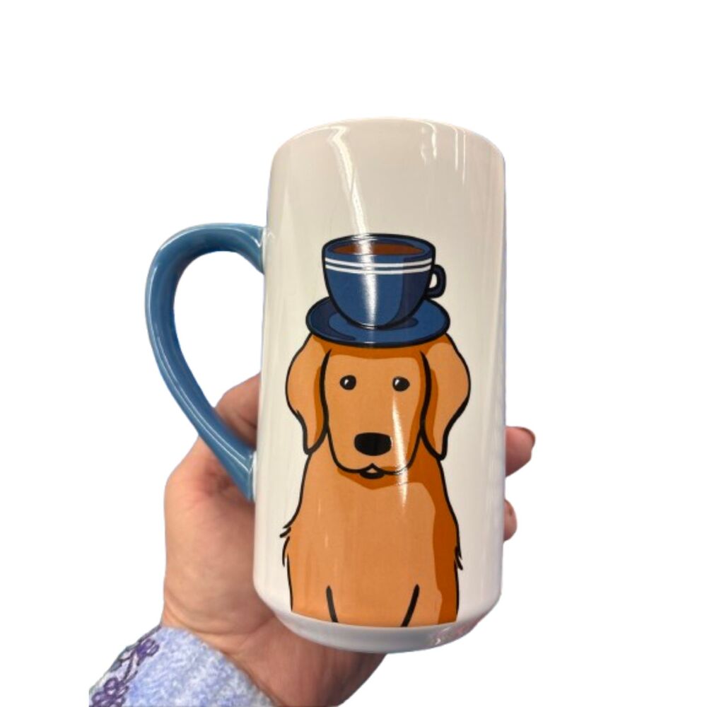 Golden Retriever Large Coffee Tea Mug By Food Network 5"H x 3" Collectible Dog